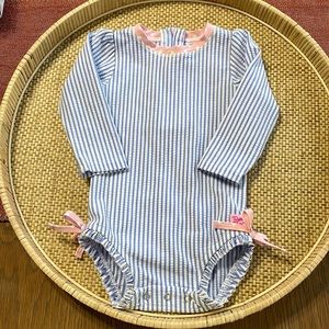 Ruffle Butts rash guard swimsuit